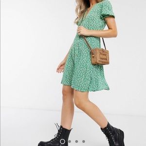 New Look green floral dress
